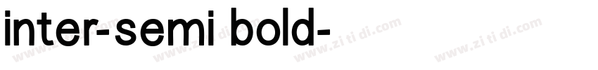 inter-semi bold字体转换